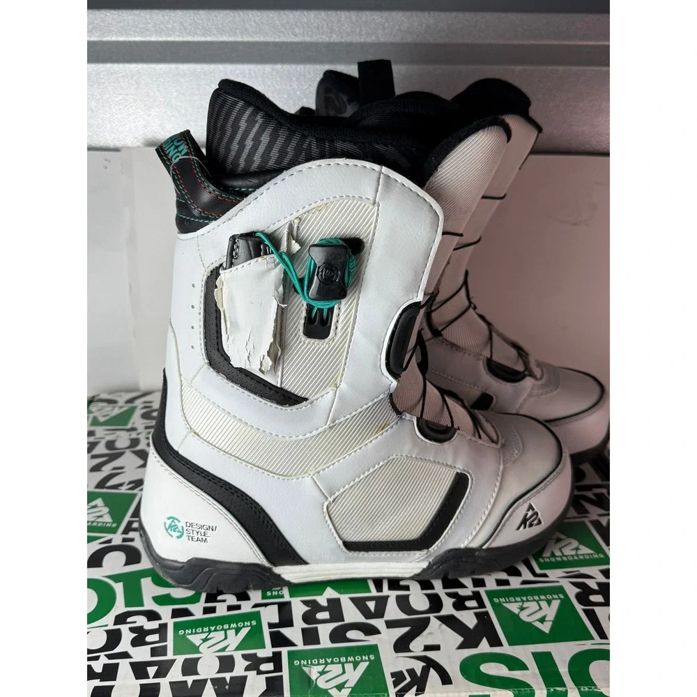 K2 Haymaker Conda Snowboard Boots Mens 9 White Black B10223090 with Original Box